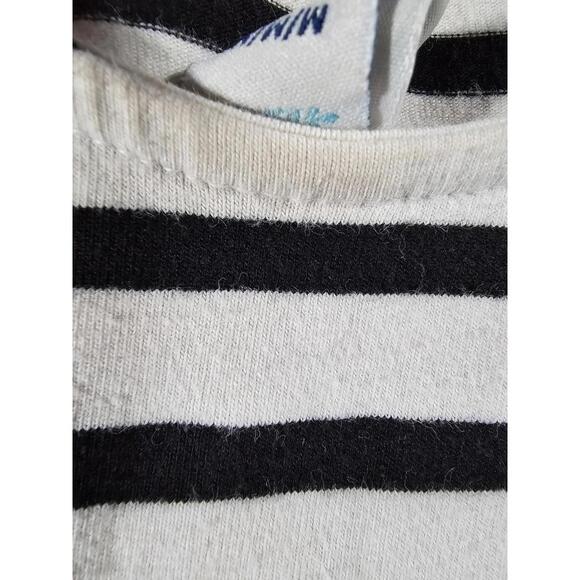 Old Navy Women's M Black White Striped Short Sleeve Dress - Picture 5 of 6